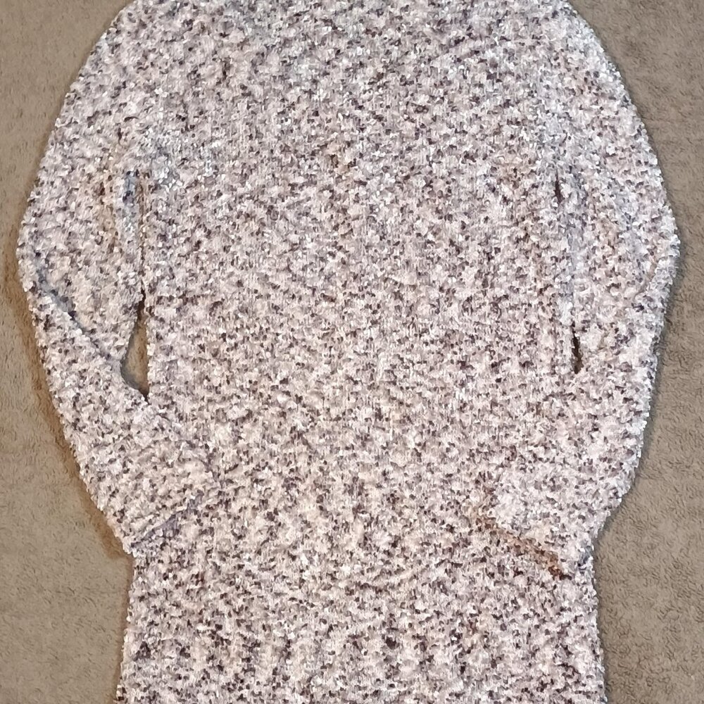 Anne Klein/Duster Cardigan/Women Small White Boucle Popcorn Texture Long Cozy - Picture 8 of 8